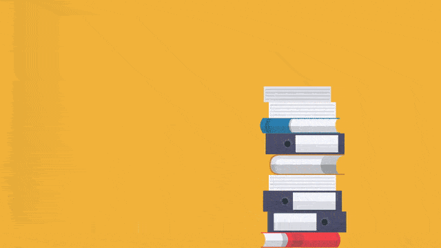 Animation of a growing stack of standards documents