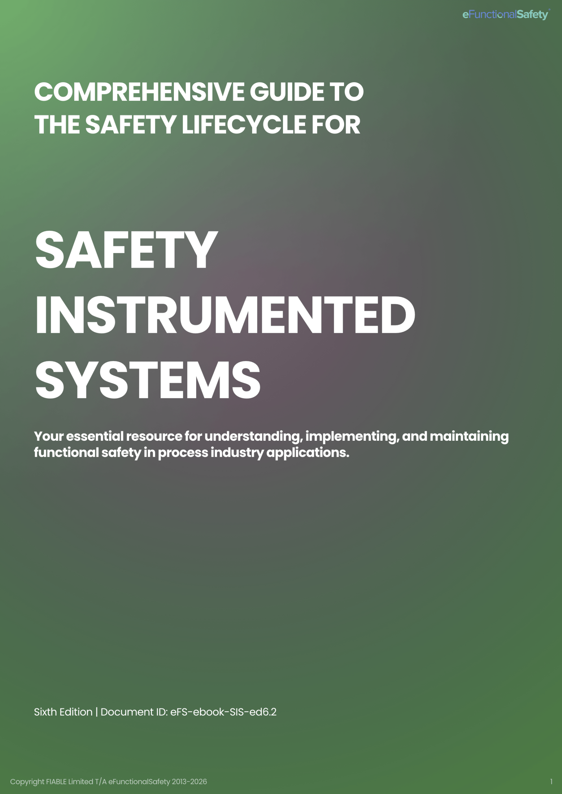 eFunctionalSafety SIS eBook